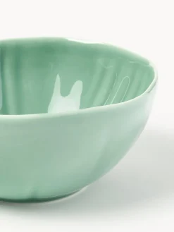 Boles Y Tazones|Vajillas Completas></noscript>Westwing Collection Cuencos de porcelana con relieves Sali, 4 uds. Verde menta