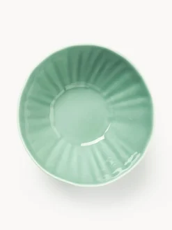 Boles Y Tazones|Vajillas Completas></noscript>Westwing Collection Cuencos de porcelana con relieves Sali, 4 uds. Verde menta