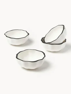 Cuencos Aperitivos|Vajillas Completas></noscript>Westwing Collection Cuencos de porcelana con volantes Bia, 4 uds.