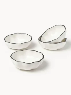 Boles Y Tazones|Vajillas Completas></noscript>Westwing Collection Cuencos de porcelana con volantes Bia, 4 uds.