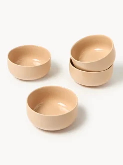 Boles Y Tazones|Vajillas Completas></noscript>Westwing Collection Cuencos de porcelana Nessa, 4 uds. Melocotón brillante