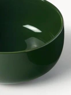 Boles Y Tazones|Vajillas Completas></noscript>Westwing Collection Cuencos de porcelana Nessa, 4 uds. Verde oscuro brillante