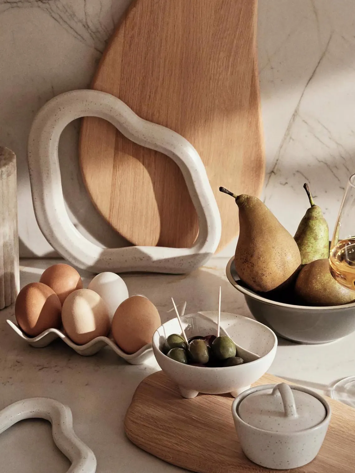 Cuencos Aperitivos|Vajillas Completas>Broste Copenhagen Cuencos de salsas artesanales , 4 uds. Nordic Vanilla