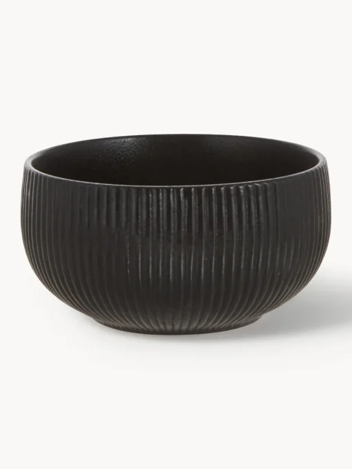 Outlet Cuencos mate con relieve Neri, 2 uds. Boles Y Tazones|Menaje De Mesa