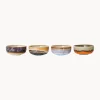 Boles Y Tazones|Vajillas Completas>HKLIVING Cuencos pequeños artesanales con esmalte reactivo 70's, 4 uds.