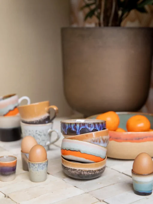 Boles Y Tazones|Vajillas Completas>HKLIVING Cuencos pequeños artesanales con esmalte reactivo 70's, 4 uds.