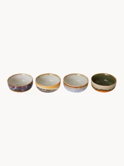 Boles Y Tazones|Vajillas Completas></noscript>HKLIVING Cuencos pequeños artesanales con esmalte reactivo 70's, 4 uds.