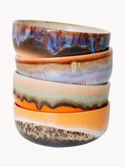 Boles Y Tazones|Vajillas Completas></noscript>HKLIVING Cuencos pequeños artesanales con esmalte reactivo 70's, 4 uds.