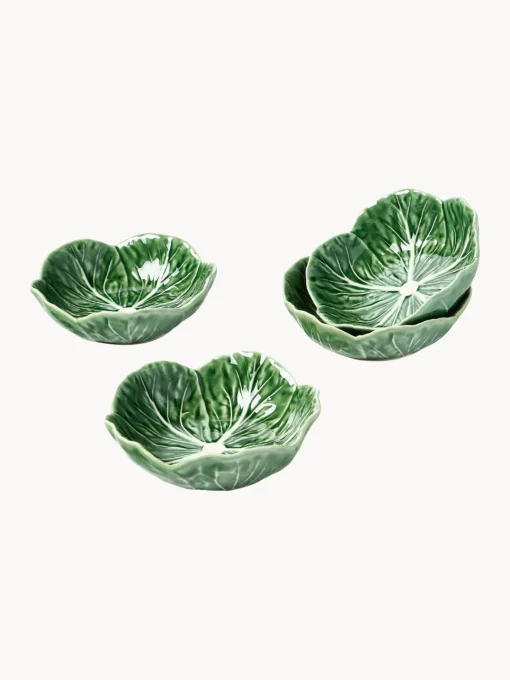 Boles Y Tazones|Vajillas Completas>BORDALLO PINHEIRO Cuencos pintados a mano Cabbage, 4 uds.