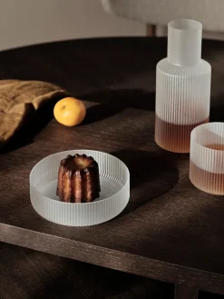 New Cuencos soplados con relieves Ripple, 4 uds. Cuencos Y Platos De Servir|Vajillas Completas