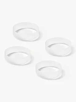New Cuencos soplados con relieves Ripple, 4 uds. Cuencos Y Platos De Servir|Vajillas Completas