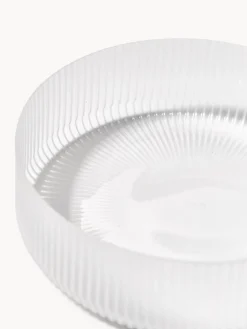 New Cuencos soplados con relieves Ripple, 4 uds. Cuencos Y Platos De Servir|Vajillas Completas