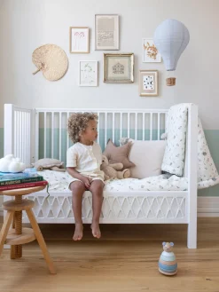 Clearance Cuna altura regulable Harlequin, 60 x 120 cm Niños Cunas Para Bebé|Decoración Infantil