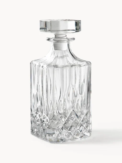 Vajillas Completas|Decantadores>Westwing Collection Decantador de cristal con relieve George, 700 ml