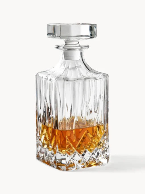 Vajillas Completas|Decantadores>Westwing Collection Decantador de cristal con relieve George, 700 ml