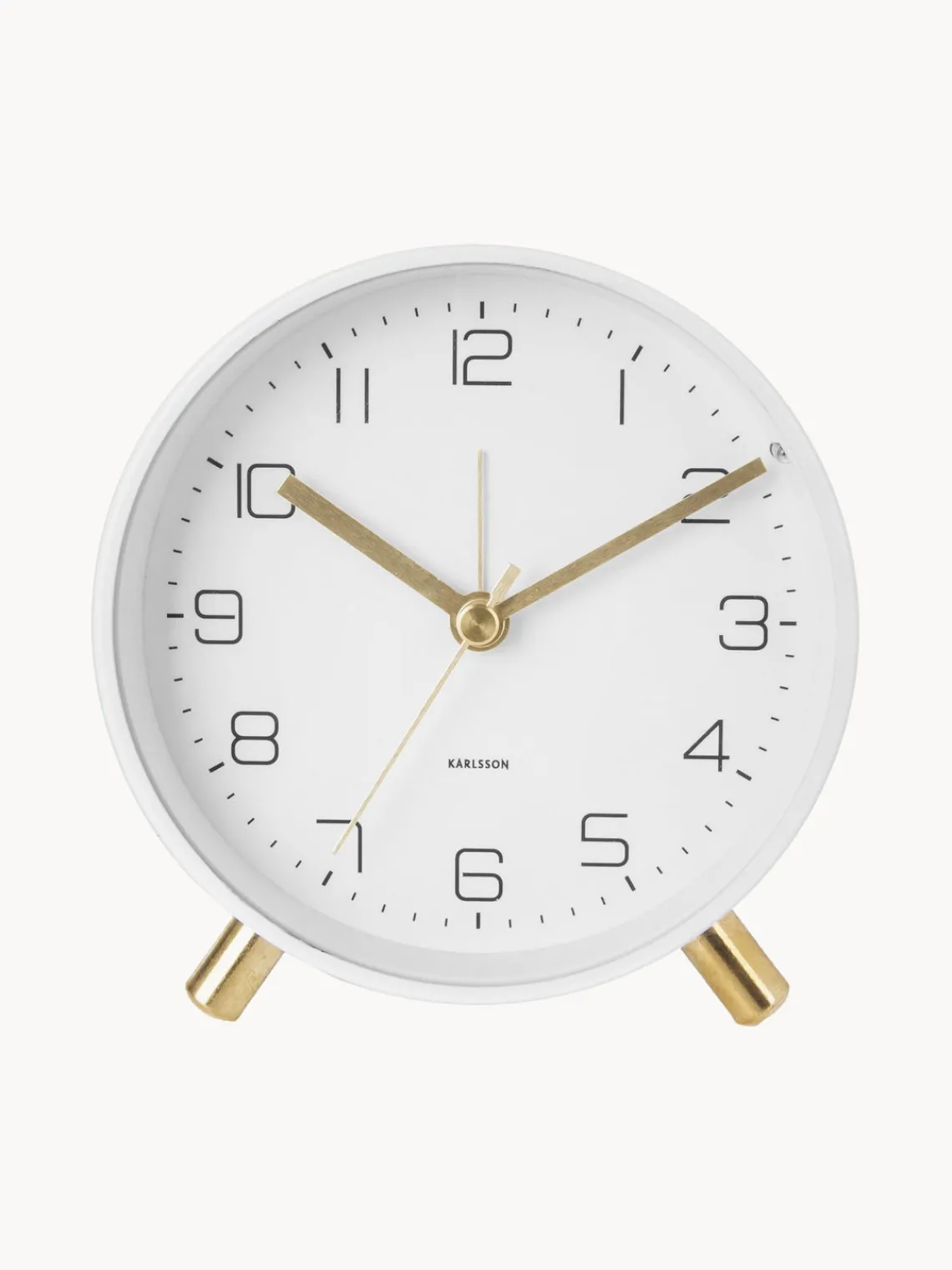 Relojes|Jarrones>Karlsson Despertador Lofty Blanco, dorado
