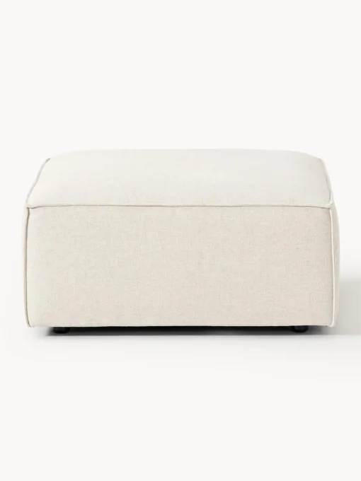 Reposapiés|Sofás>Westwing Collection Diván de mezcla de lino Lennon Mezcla de lino beige