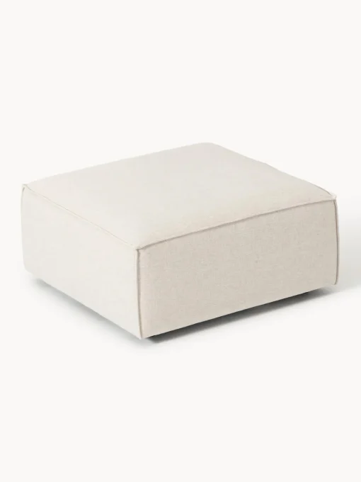 Reposapiés|Sofás>Westwing Collection Diván de mezcla de lino Lennon Mezcla de lino beige