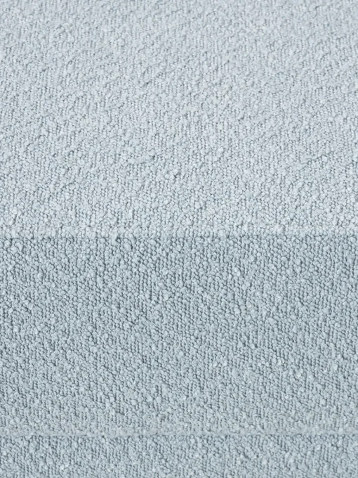 Sofás>Westwing Collection Diván en tejido bouclé Lilo Bouclé azul claro