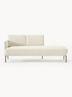 Sofás>Westwing Collection Diván Fluente Tejido blanco Off White