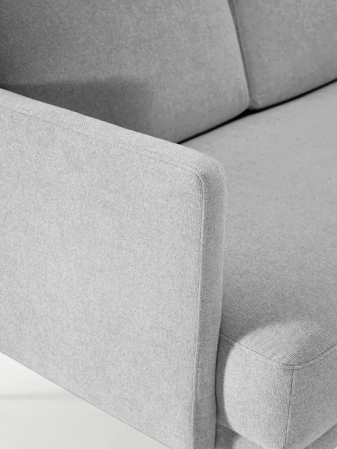 Sofás>Westwing Collection Diván Fluente Tejido gris