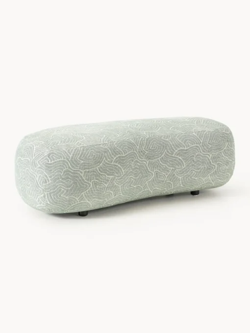 Reposapiés|Sofás>Westwing Collection Diván grande Alba Tejido verde oliva
