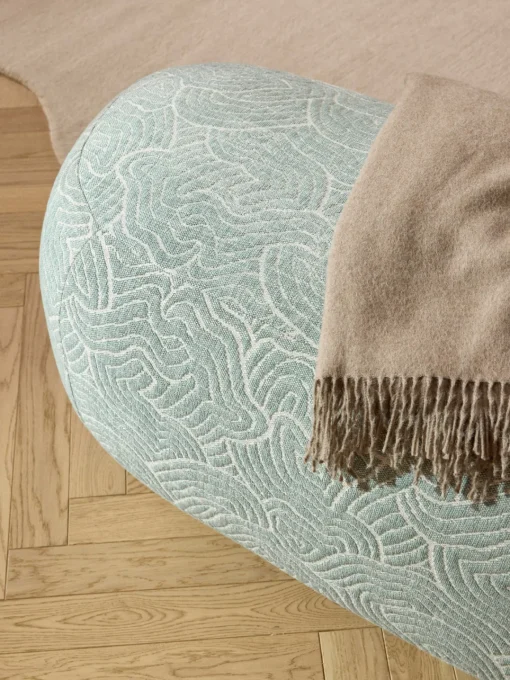 Reposapiés|Sofás>Westwing Collection Diván grande Alba Tejido verde oliva