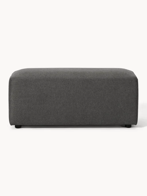 Reposapiés|Sofás>Westwing Collection Diván Melva, 99 x 42 cm Tejido gris antracita