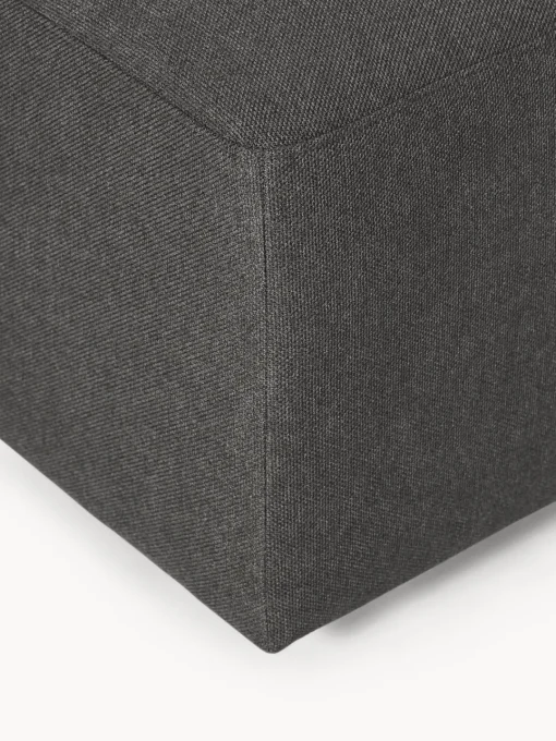 Reposapiés|Sofás>Westwing Collection Diván Melva, 99 x 42 cm Tejido gris antracita
