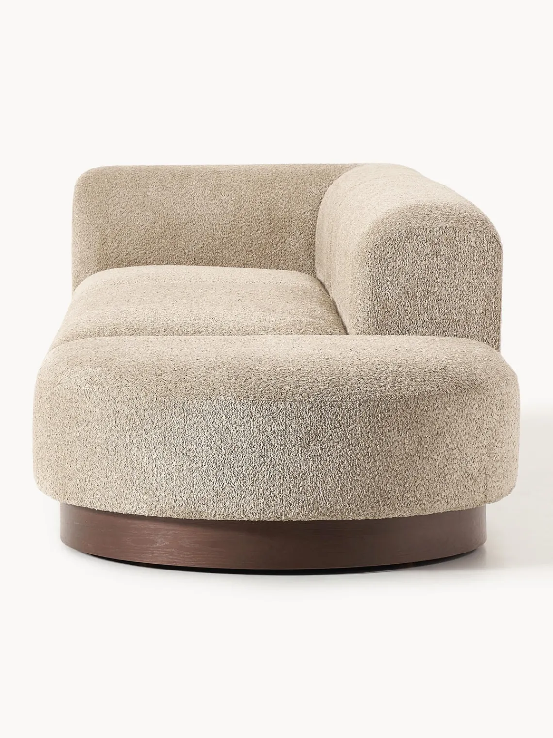 Best Diván modular de borreguillo bouclé con reposapiés Natalie Sofás