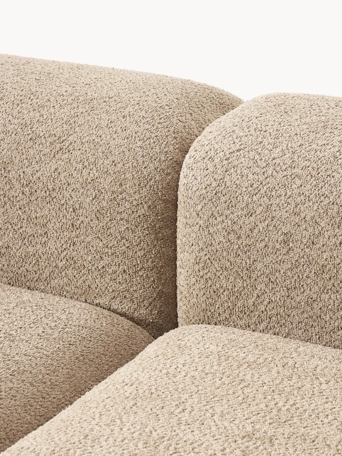 Best Diván modular de borreguillo bouclé con reposapiés Natalie Sofás