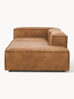 Sofás></noscript>Westwing Collection Diván modular de cuero reciclado Lennon Cuero marrón