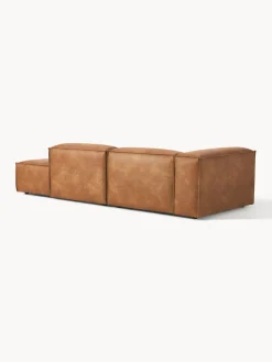Sofás></noscript>Westwing Collection Diván modular de cuero reciclado Lennon Cuero marrón