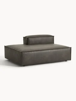 Sofás></noscript>Westwing Collection Diván modular de cuero reciclado Lennon Cuero taupe
