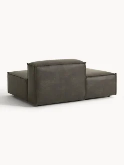 Sofás></noscript>Westwing Collection Diván modular de cuero reciclado Lennon Cuero taupe