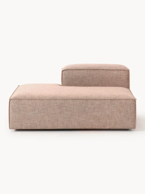 Sofás>Westwing Collection Diván modular de mezcla de lino Lennon Mezcla de lino rojo óxido