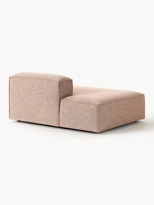 Sofás>Westwing Collection Diván modular de mezcla de lino Lennon Mezcla de lino rojo óxido