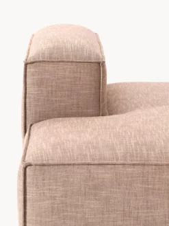 Sofás></noscript>Westwing Collection Diván modular de mezcla de lino Lennon Mezcla de lino rojo óxido