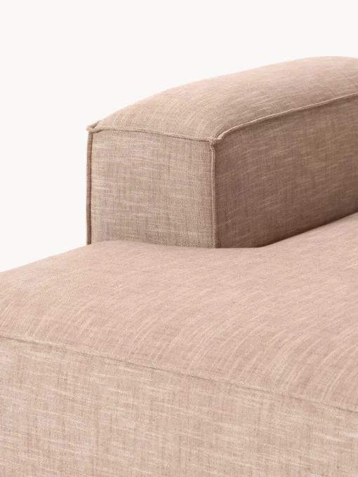 Sofás>Westwing Collection Diván modular de mezcla de lino Lennon Mezcla de lino rojo óxido