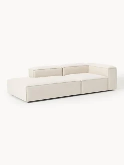 Sofás></noscript>Westwing Collection Diván modular de mezcla de lino Lennon Mezcla de lino beige