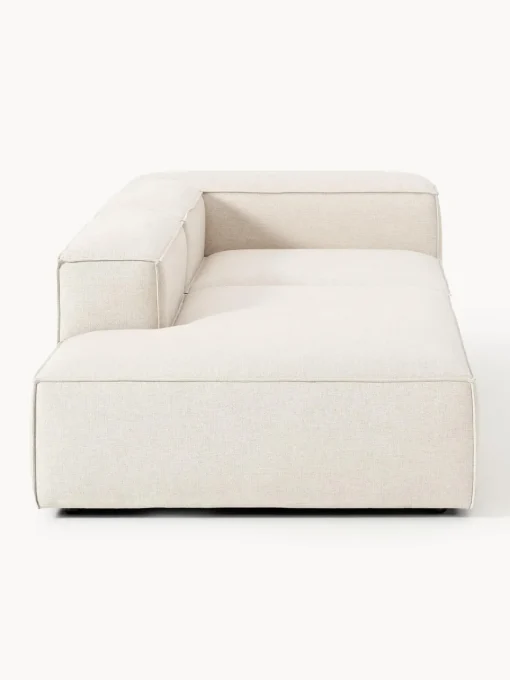 Sofás>Westwing Collection Diván modular de mezcla de lino Lennon Mezcla de lino beige