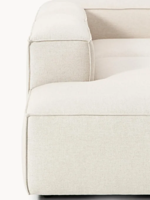 Sofás>Westwing Collection Diván modular de mezcla de lino Lennon Mezcla de lino beige