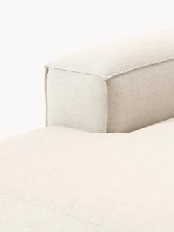Sofás></noscript>Westwing Collection Diván modular de mezcla de lino Lennon Mezcla de lino beige