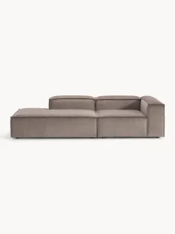 Sofás>Westwing Collection Diván modular de pana Lennon Pana taupe
