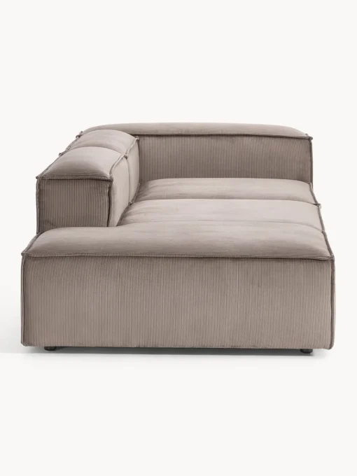 Sofás>Westwing Collection Diván modular de pana Lennon Pana taupe