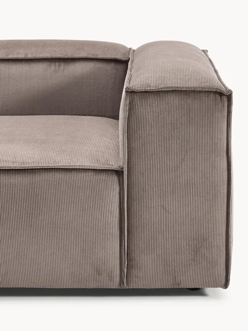 Sofás>Westwing Collection Diván modular de pana Lennon Pana taupe