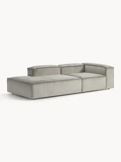 Sofás></noscript>Westwing Collection Diván modular de pana Lennon Pana gris