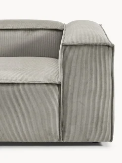 Sofás></noscript>Westwing Collection Diván modular de pana Lennon Pana gris
