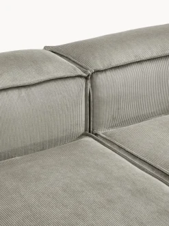 Sofás></noscript>Westwing Collection Diván modular de pana Lennon Pana gris