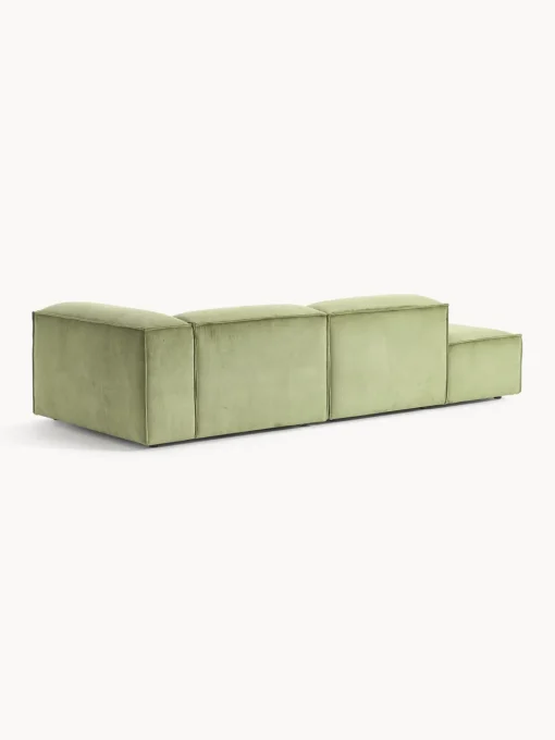 Sofás>Westwing Collection Diván modular de pana Lennon Pana verde oliva